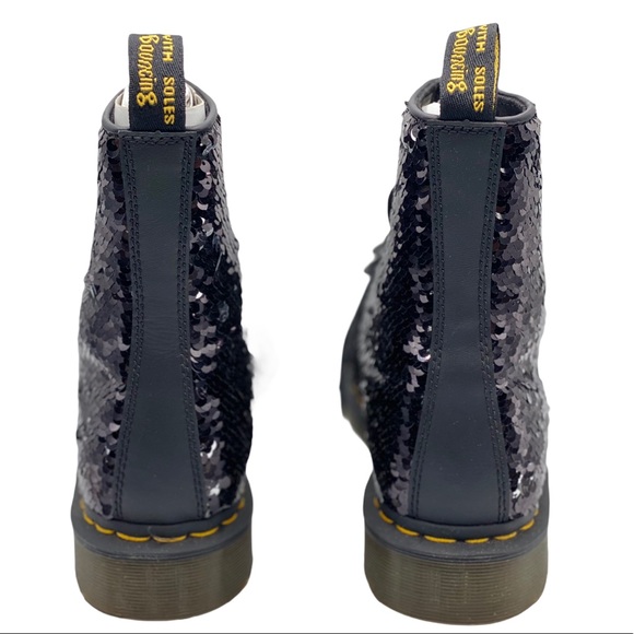 Dr. Martens 1460 Pascal Sequin Boots - Picture 6 of 13